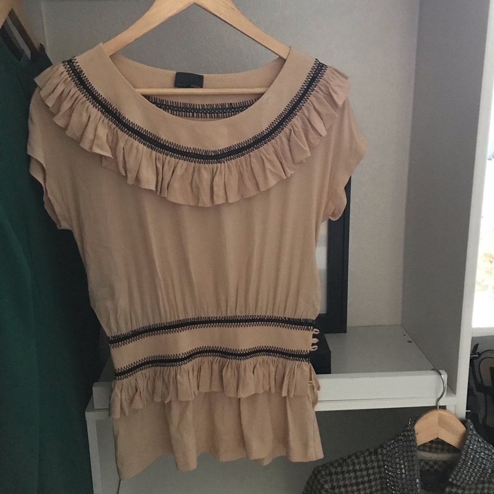 Fendi Silk Top- dusty pink